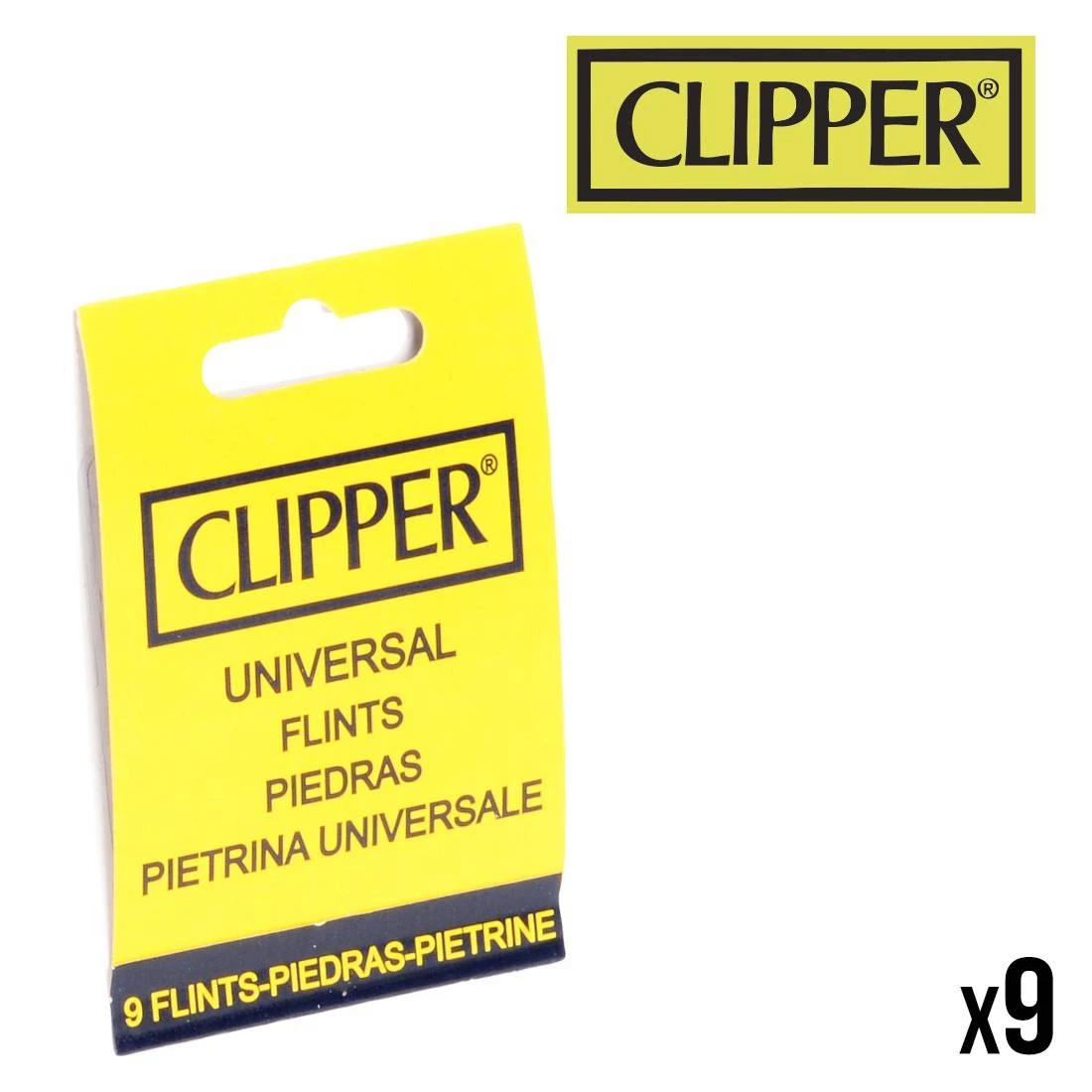 9 PIERRES POUR BRIQUET CLASSIQUE CLIPPER